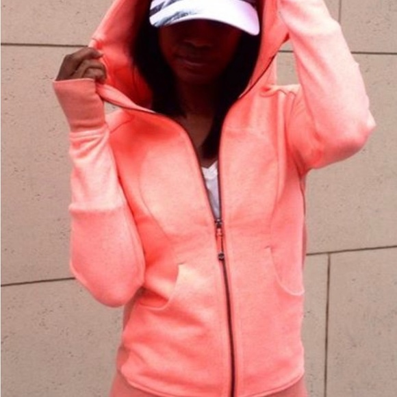 lululemon athletica Tops - Lululemon Scuba Hoodie Coral Size 8